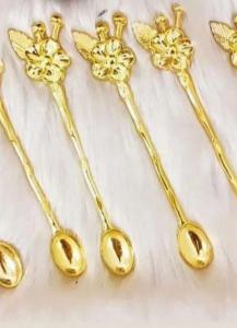 6 metal golden spoons If you are outside Gaziantep, contact us ...