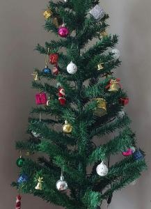 Christmas tree with leaflet and accessories  