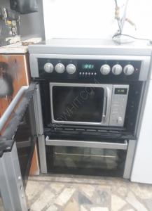 Gas oven and microwave  