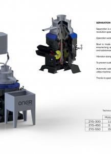 ONER Separator machine for olive oil  In the final stage ...