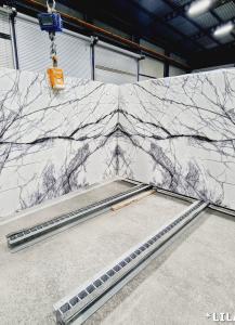 White Turkish lilac marble black veins Available in blocks and floors Commercial prices  