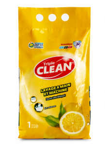 High quality Triple Clean laundry powder, 1 kg, strong fragrance, ...