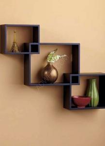 Triple wood shelf Available in 3 colors  