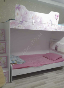 سرير بطابقين مع خزانة السعر 3500 TL في انقرة 05050103377  