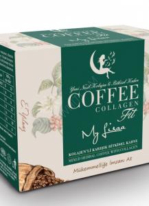 Fitness coffee Enriched with collagen that nourishes the skin 30 sachets with ...