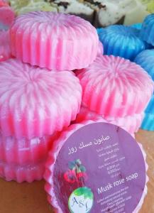 Excellent glycerin soap Good soap Musk and rose soap Moisturizing softening and perfuming ...