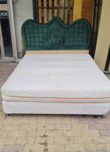 Used double bed for sale with it s mattress Price: 1500 ...