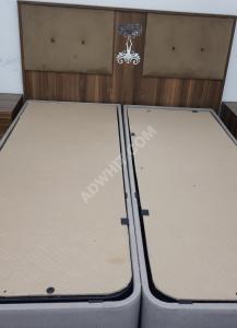 Double bed and it s mattress + 2 bedside tables ...