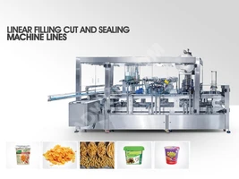 Pasta and soup packaging machine (linear machine) 
