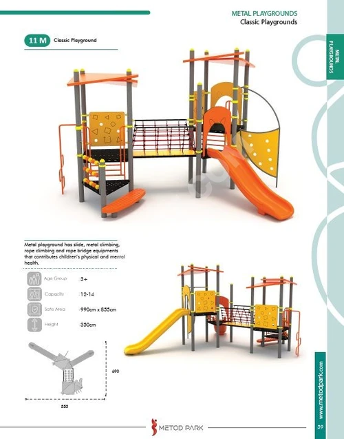 Metod Park fabrikalarından Yeni Avrupa modeli kuleler ve kaydıraklar