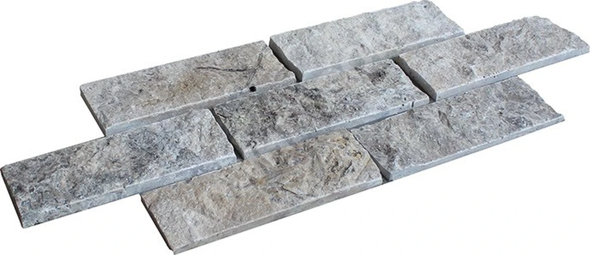 7.5 x 20 gümüş renkli taş