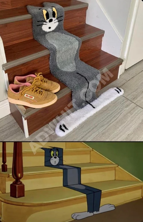 Tom ve Jerry Merdiven Halısı