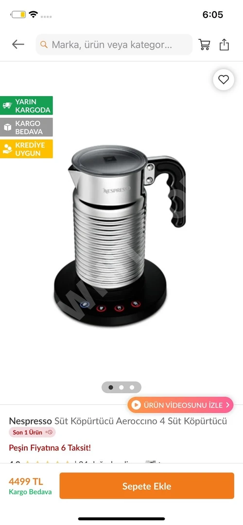 Espresso Makinesi + Süt Makinesi