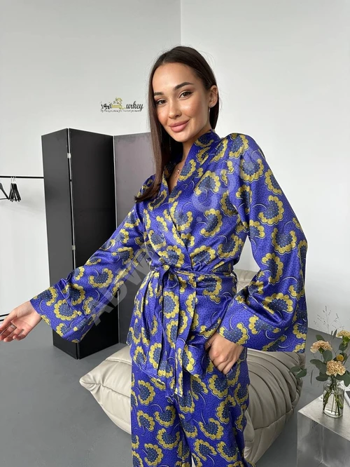  Kadın Saten Pijama Takımı