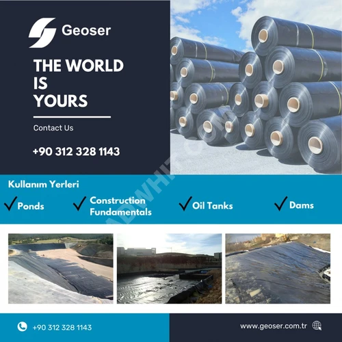  HDPE Yüksek Yoğunluklu Polietilen Geomembran 