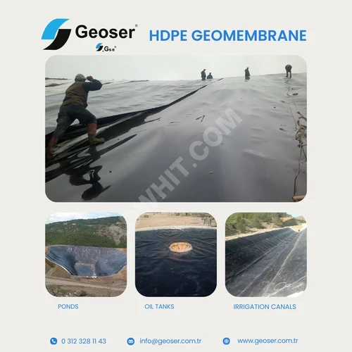 HDPE GEOMEMBRANE Yüksek Yoğunluklu Polietilen