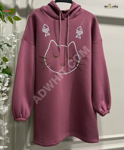 Tesettür Kadın kapşonlu sweatshirt