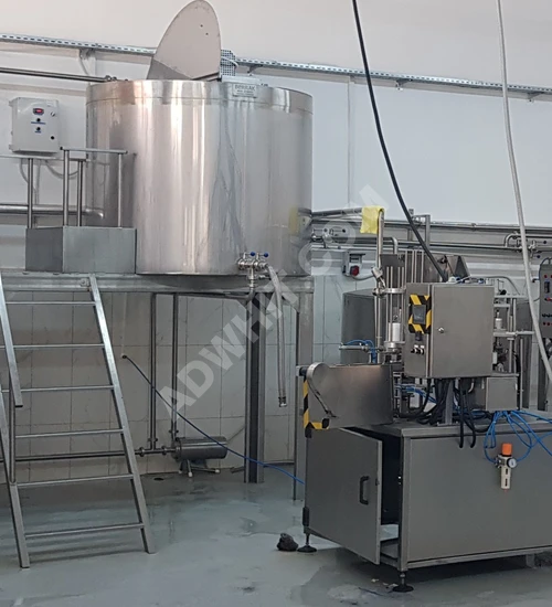 2000 litre kapasiteli Ayran Proses Tankı