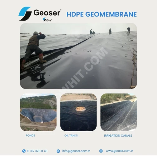 HDPE GEOMEMBRANE Yüksek Yoğunluklu Polietilen