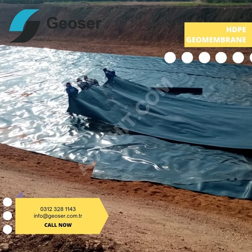 HDPE GEOMEMBRANE Yüksek Yoğunluklu Polietilen