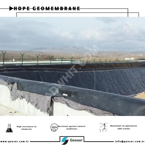 HDPE Yüksek Yoğunluklu Polietilen Geomembran