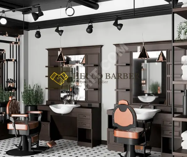 Berber ve güzellik salonları dekorasyon tasarımı