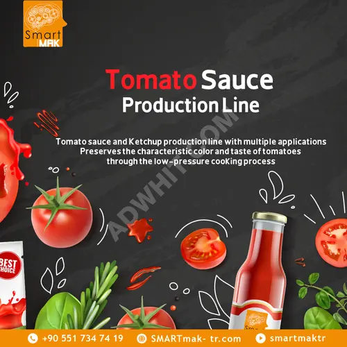 Domates sosu üretim ve dolum hattı
