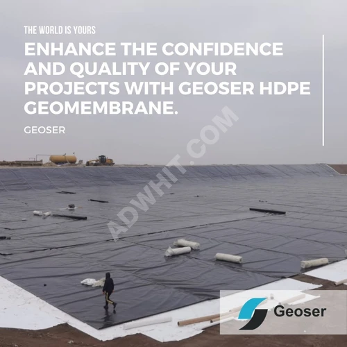HDPE GEOMEMBRANE Yüksek Yoğunluklu Polietilen