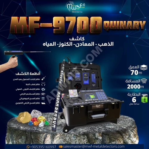 MF 9700 QUINARY Dedektör ile altın, elmas ve hazineleri dikkatlice arayın