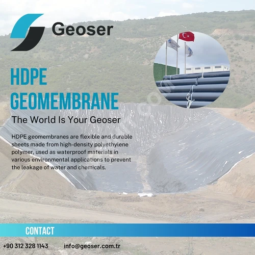 HDPE GEOMEMBRANE Yüksek Yoğunluklu Polietilen