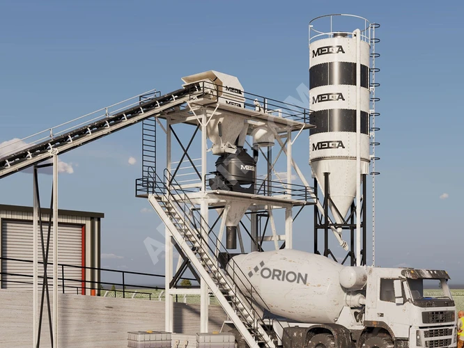 Beton Karıştırma Santrali (PAN Mikser) 30 metreküp Satılıktır