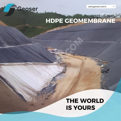 Yüksek Yoğunluklu Polietilen HDPE geomembran