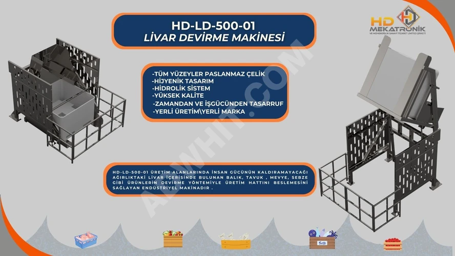 Livar Devirme Makinası 1000 Kg 