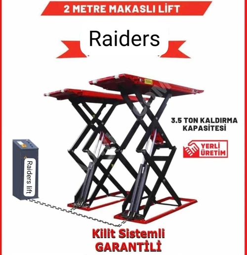 3.5 Ton 2 Metre Hidrolik Makaslı Oto Lift