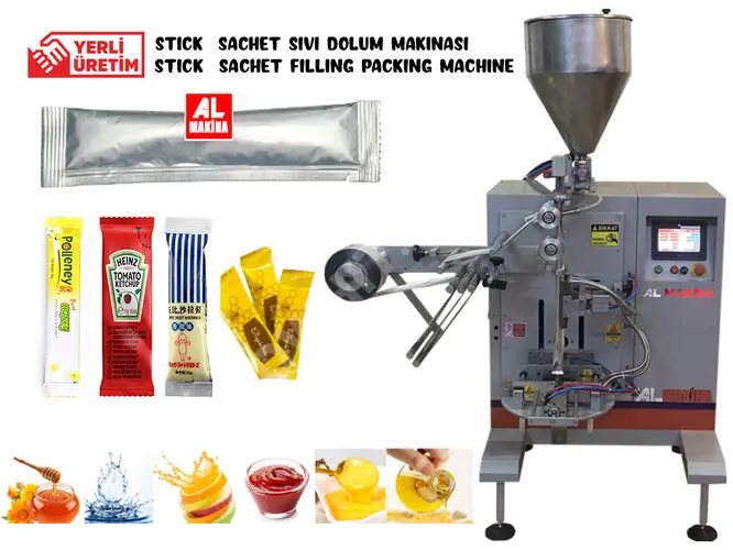 Stick Poşet Sıvı Dolum Makinesi