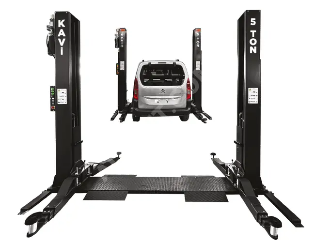 5 Ton Elektrohidrolik Şaseli 2 Kolonlu Oto Lift