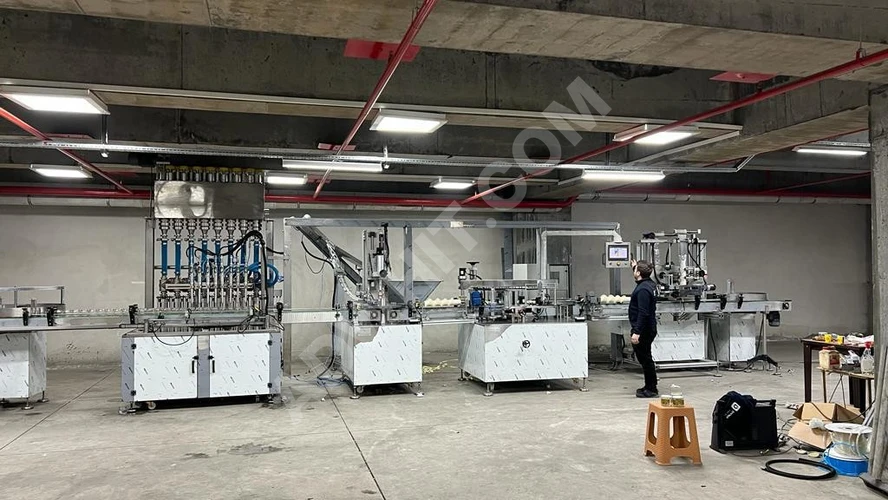 Salça.Pekmez.Yağ Tam Otomatik Sıvı Dolum Makinası Hattı