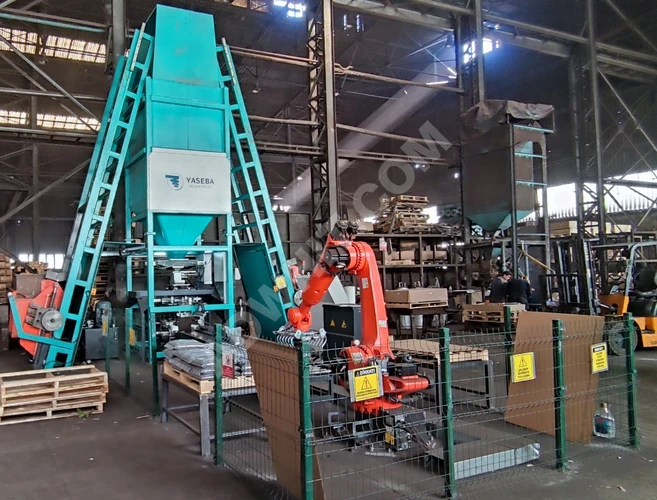 Otomatik Granül Paketleme Makinesi ve Robot Paletleme Sistemi