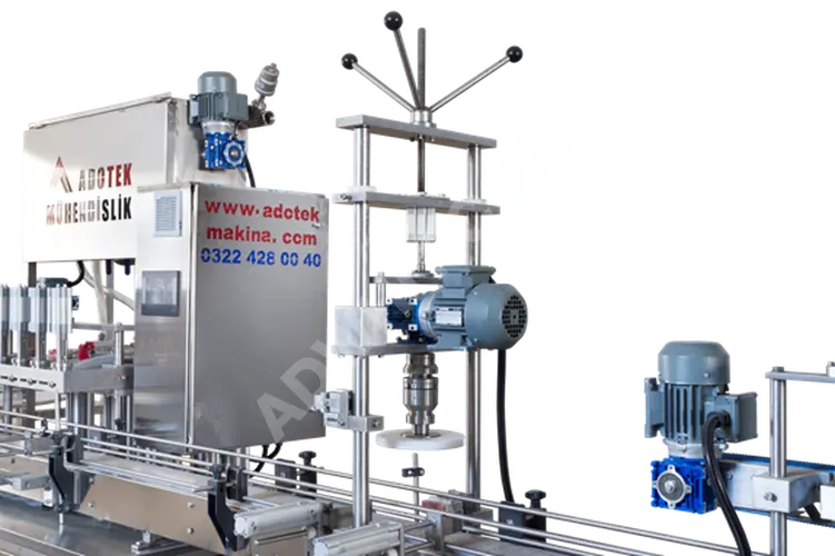 7-8 Bar Tam Otomatik Vidalı Kapak Kapama Makinası