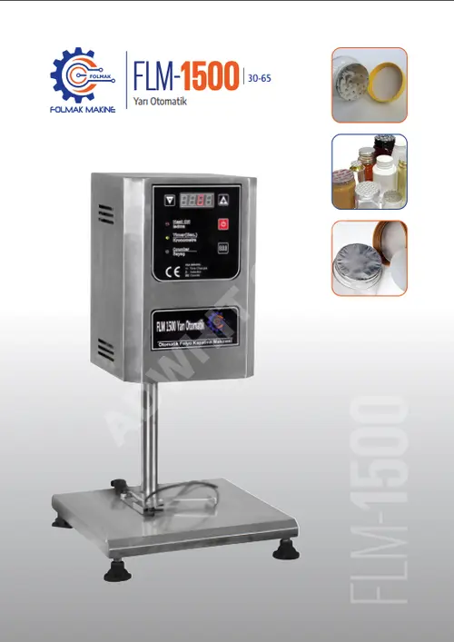 FLM 1500 30 - 65 Yarı Otomatik Folyo Kapatma Makinası
