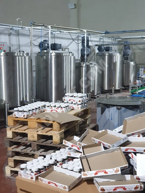 Tam Nutella çikolata üretim hattı