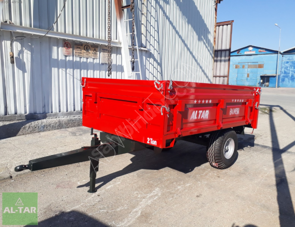 2 ton trailer with double tires