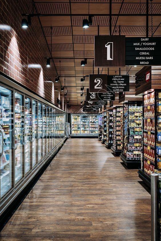 Supermarket display refrigerators