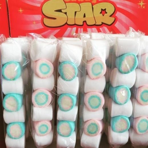 Marshmallow lollipop in the shape of a star
