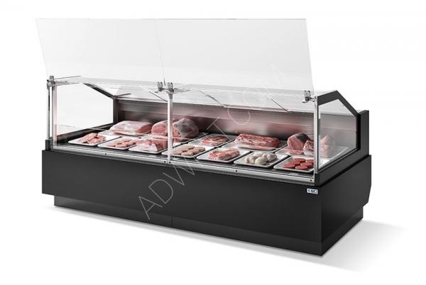 Refrigerator for displaying meats