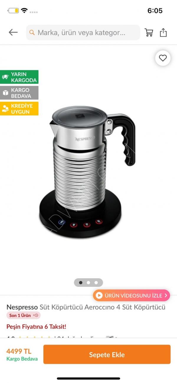 Espresso Makinesi + Süt Makinesi