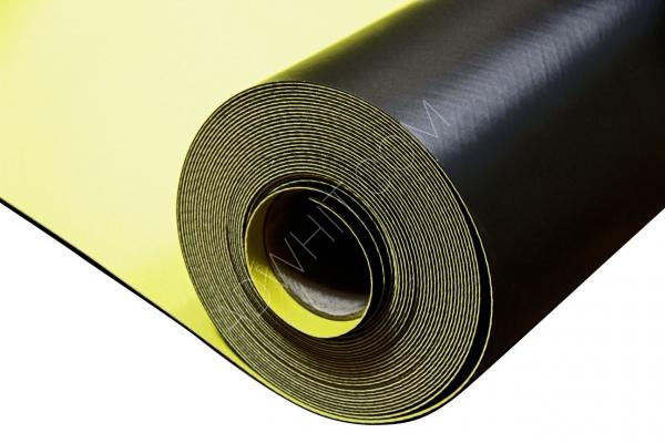 The PVC floor membrane is made from the polymer polyvinyl chloride