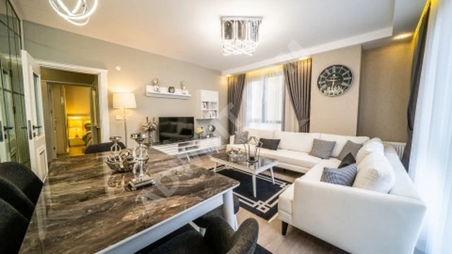 Apartment for sale in Istanbul, two rooms and a furnished living room, in an upscale complex