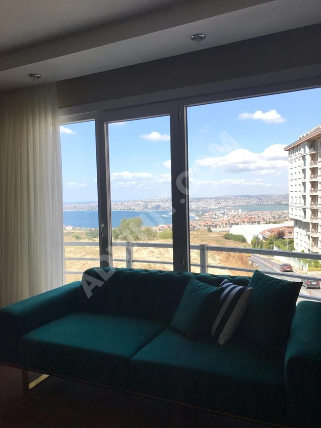 İstanbul Beylikdüzü'nde kiralık full deniz manzaralı bir daire