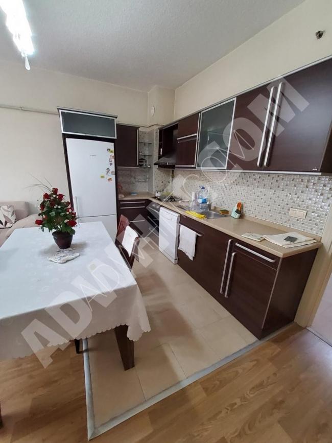For annual rent, a furnished apartment, two rooms and a living room, Bursa, Osmangazi  area
